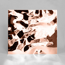 Декоративная нержавеющая сталь  3D Mirror Water Ripple flow move Rose